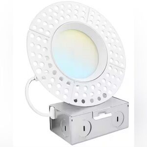 NEW LUXRITE 4” Regressed Mini Panel Trimless Light 1200 Lumens